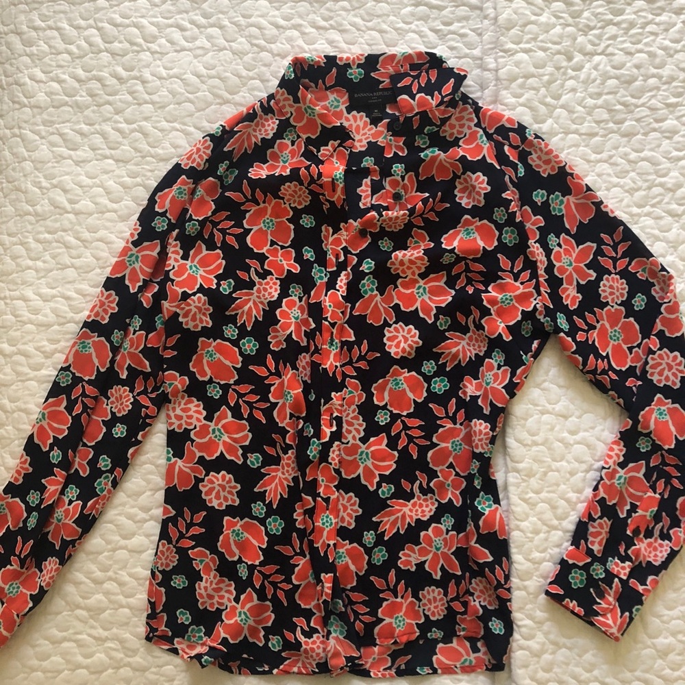 Floral long sleeve shirt